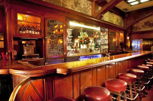 Musso & Frank's mahogany bar