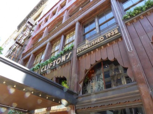 Clifton's Cafeteria Exterior