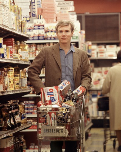 Andy Warhol at Gristede's Market. New York City, 1965.